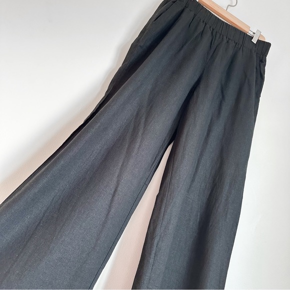 Abercrombie & Fitch black linen blend pants - Picture 6 of 6